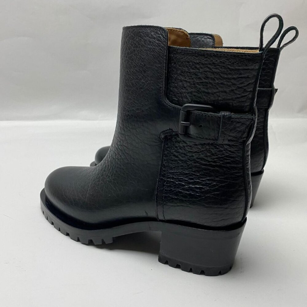L'AUTRE CHOSE Buckle Black Leather Boots Size 36 - Picture 3 of 10
